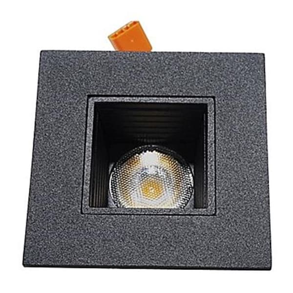 Nicor Lighting Nicor Lighting DQR2-10-120-3K-BK-BF 2 in. Square LED Downlight with Baffle Trim; Black - 3000K DQR2-10-120-3K-BK-BF - main